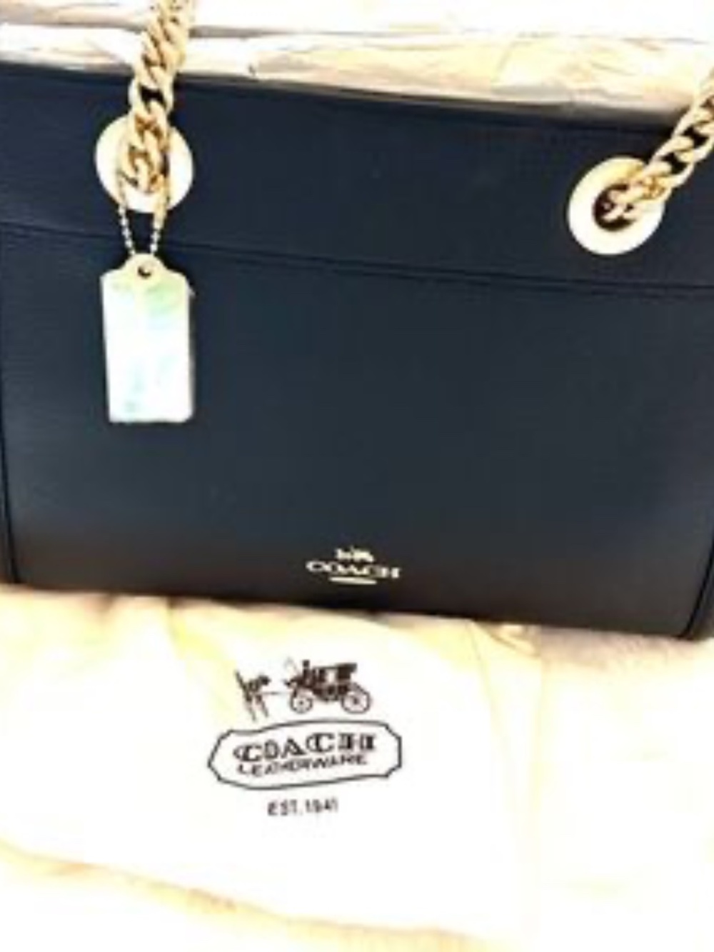 NWT COACH BROOKE CHAIN CARRYALL - Picture 7 of 12